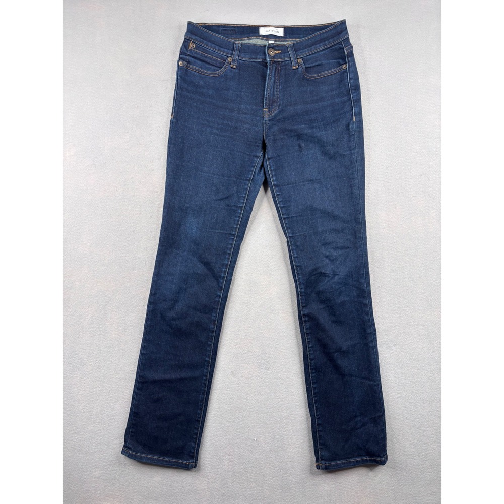Lila Ryan Dark Wash Straight Leg Jeans Womens 28 Stretch Denim Blue Pants